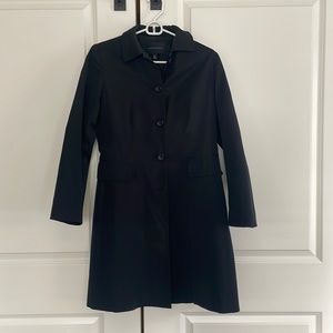 Banana Republic black tench coat